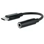 Nanocable Cable Adaptador de Audio USB-C Macho a Jack 3.5 mm Hembra, 11 cm, Negro